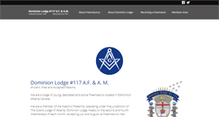 Desktop Screenshot of dominionlodge.ca